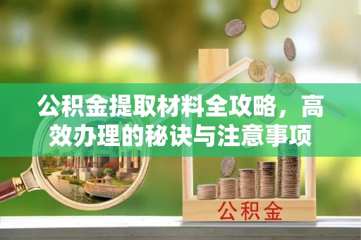 香格里拉公积金提取材料全攻略，高效办理的秘诀与注意事项