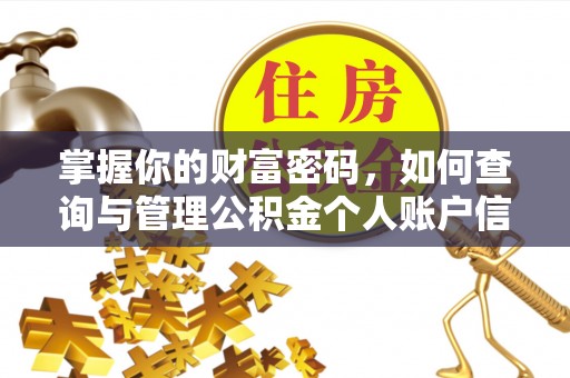 香格里拉掌握你的财富密码，如何查询与管理公积金个人账户信息