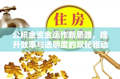 香格里拉公积金资金运作新思路，提升效率与透明度的双轮驱动
